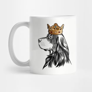 Gordon Setter Dog King Queen Wearing Crown Mug